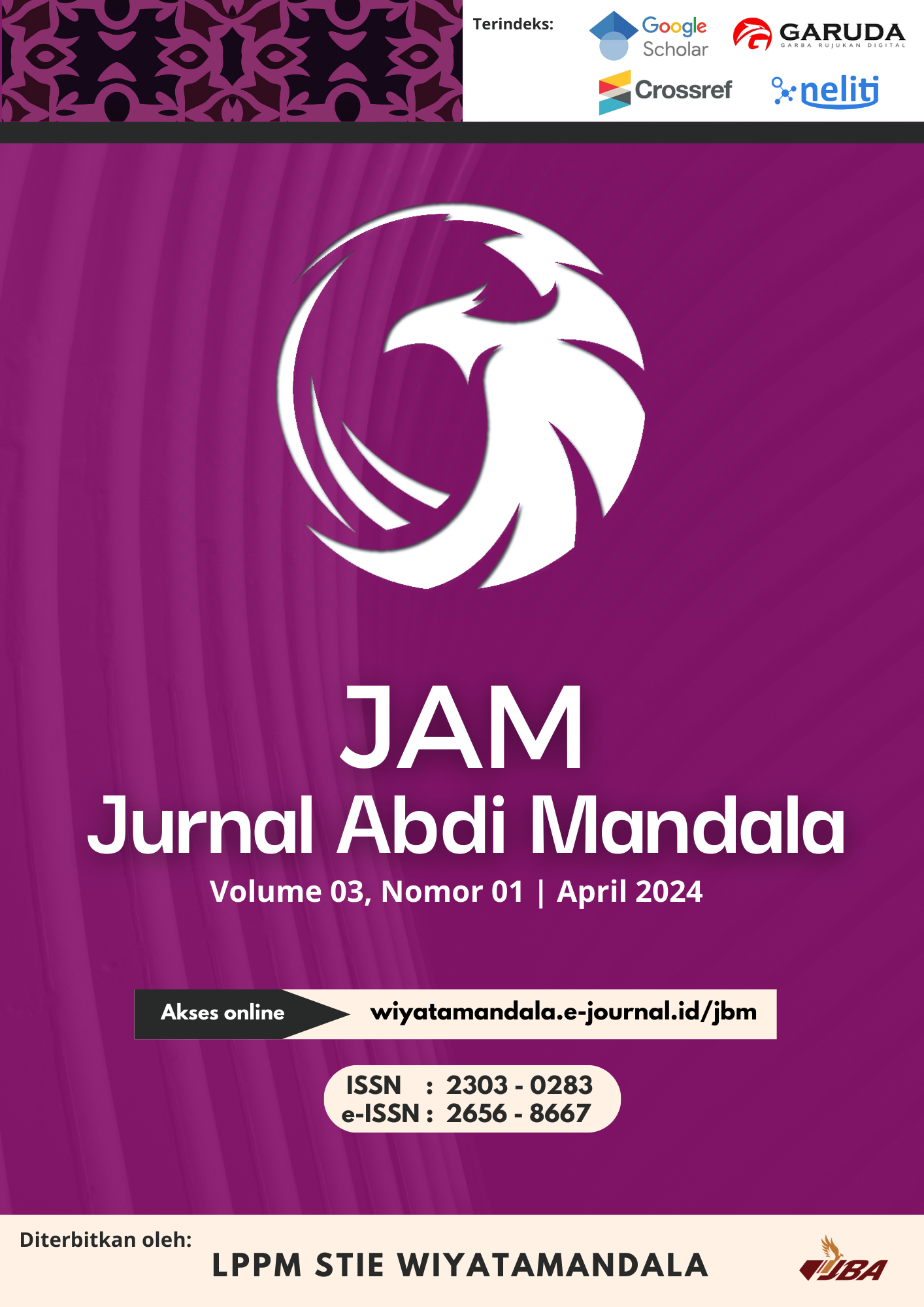 					View Vol. 3 No. 2 (2024): Jurnal Abdi Mandala Volume 3 Nomor 2 Oktober Tahun 2024
				